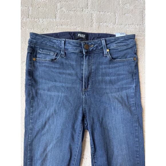 Paige Jeans Skinny Straight Verdugo Ankle Mid Rise Pants Denim - Picture 6 of 9